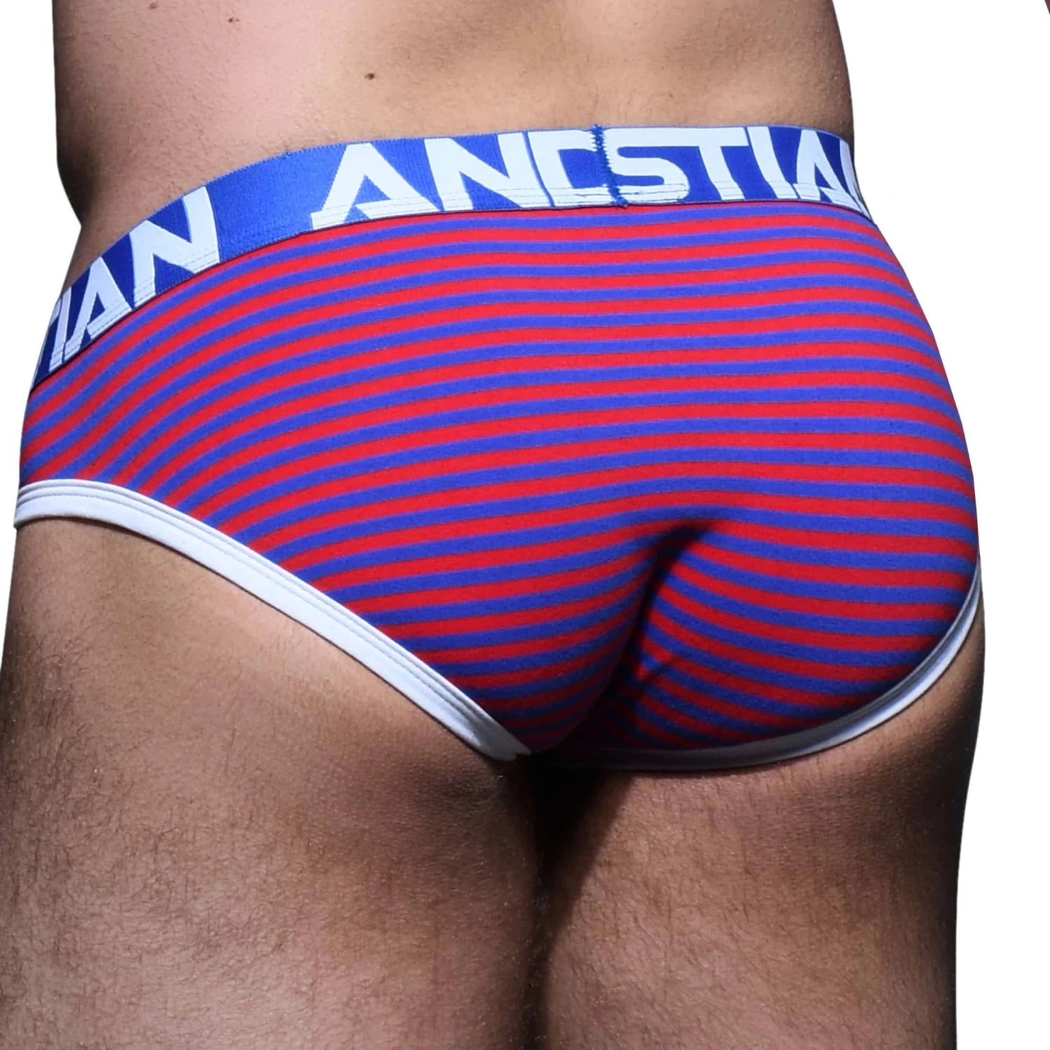 Slip Almost Naked Cabana Rayé Bleu - Rouge 3 Slip Almost Naked Cabana Rayé Bleu - Rouge – Image 3