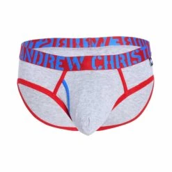 Slip Almost Naked Fly Tagless Gris Chiné -Boutique De Sous-vêtements slip almost naked fly tagless gris chine andrew christian 4