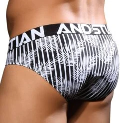 Slip Almost Naked Holiday Noir - Blanc -Boutique De Sous-vêtements slip almost naked holiday noir blanc andrew christian 2