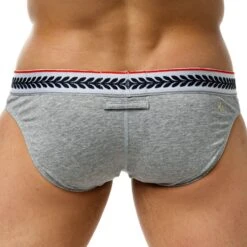 Slip Astra Coton Gris -Boutique De Sous-vêtements slip astra coton gris marcuse 2