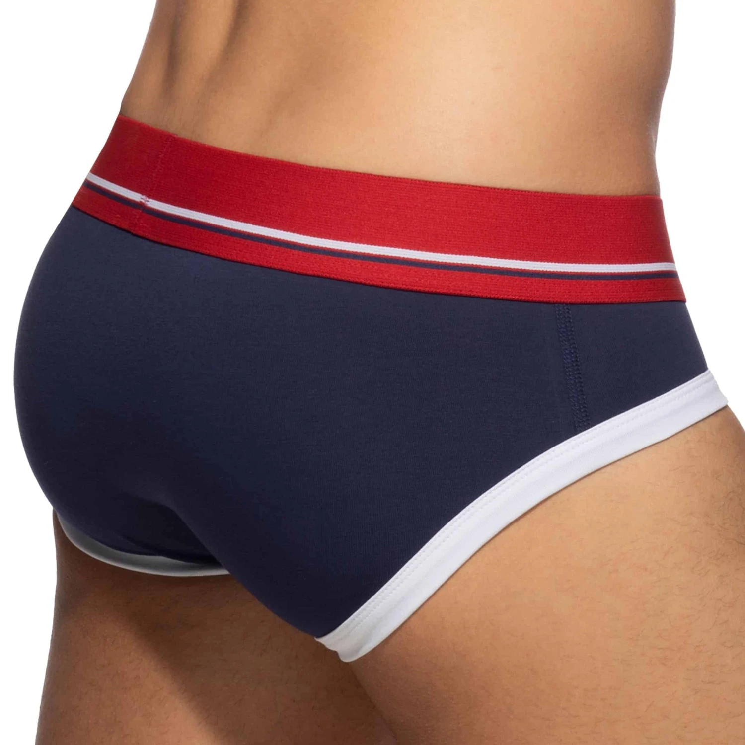 Slip Basic Colors Coton Bleu Marine - Rouge 2 Slip Basic Colors Coton Bleu Marine - Rouge – Image 2