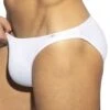 Slip Bikini Recycled Rib Blanc