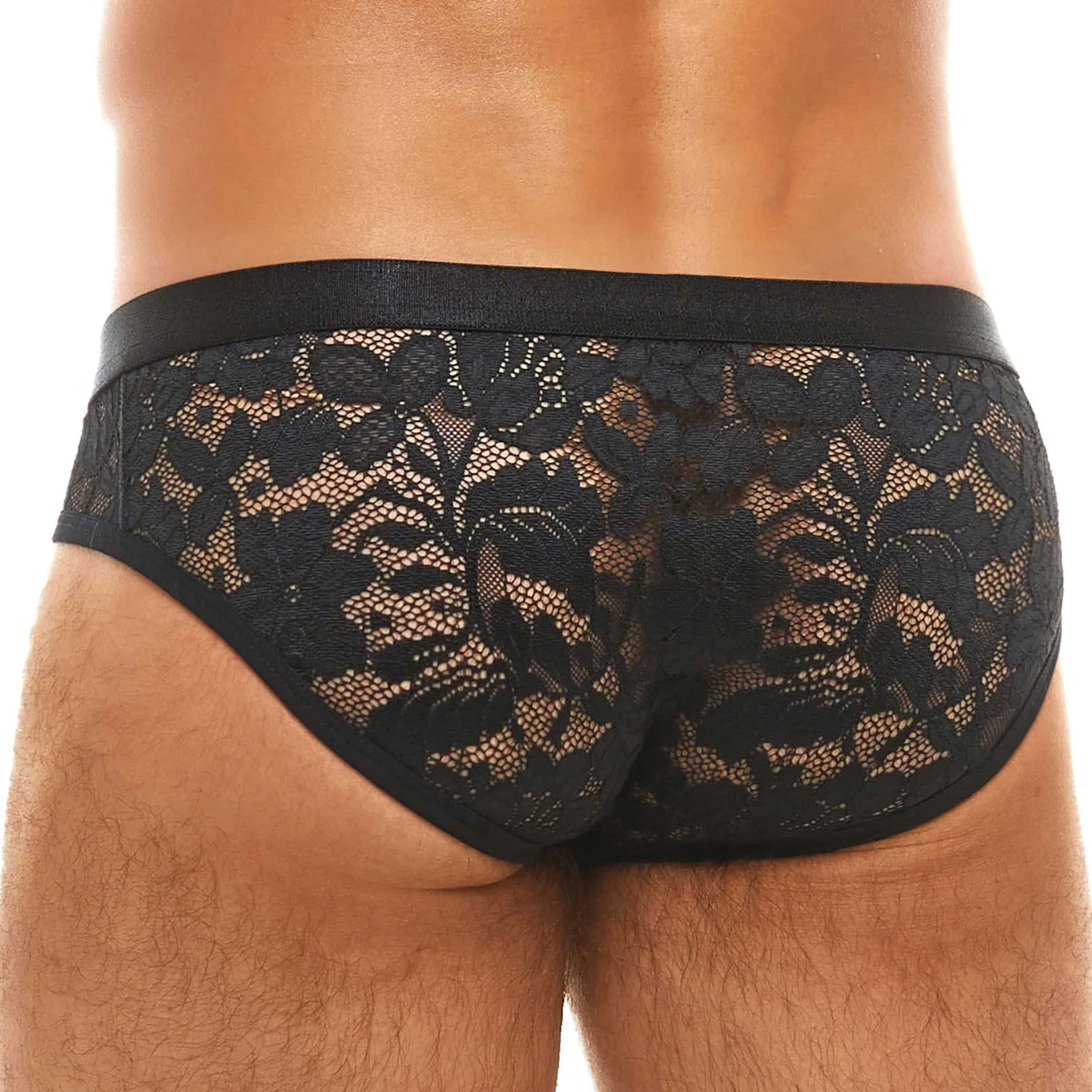 Slip Classique Dentelle Florale Noir 2 Slip Classique Dentelle Florale Noir – Image 2