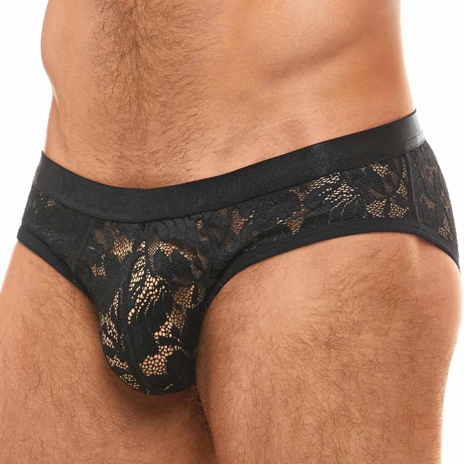 Slip Classique Dentelle Florale Noir 1 Slip Classique Dentelle Florale Noir