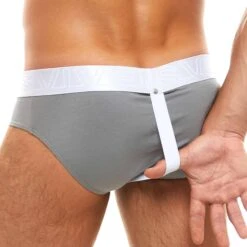 Slip Classique Double Boost Gris -Boutique De Sous-vêtements slip classique double boost gris modus vivendi 3