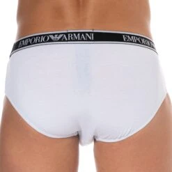 Slip Core Logoband Coton Blanc -Boutique De Sous-vêtements slip core logoband coton blanc emporio armani 2