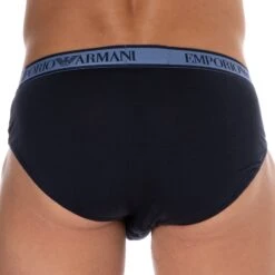 Slip Core Logoband Coton Bleu Marine 5 Slip Core Logoband Coton Bleu Marine -Boutique De Sous-vêtements slip core logoband coton bleu marine emporio armani 2