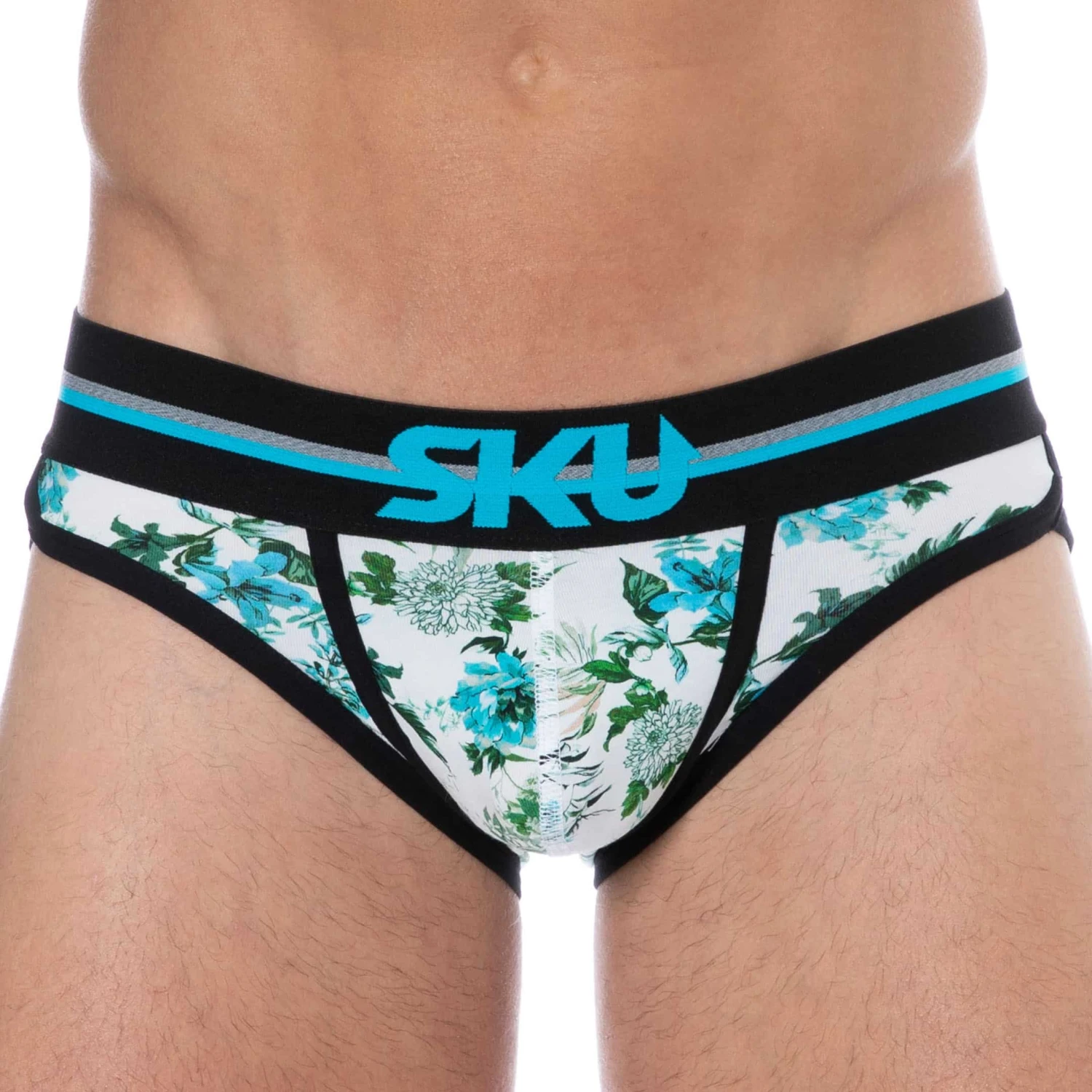 Slip Coton Floral Blanc 1 Slip Coton Floral Blanc