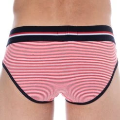 Slip Coton Rayure Rouge - Blanc -Boutique De Sous-vêtements slip coton rayure rouge blanc sku 2