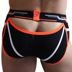 Slip Cyber Nights Noir - Orange Fluo