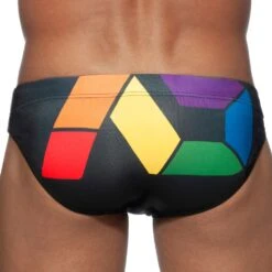 Slip De Bain AD Rainbow Noir