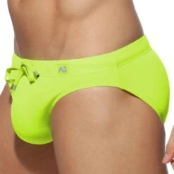 Slip De Bain Basic Colors Jaune Fluo