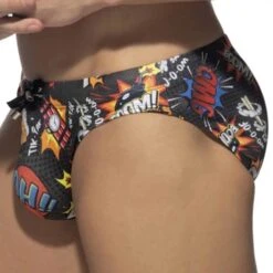 Slip De Bain Comic Noir