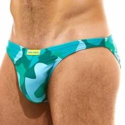 Slip De Bain Low Cut Camo Camouflage Vert