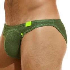 Slip De Bain Low Cut Jeans Kaki