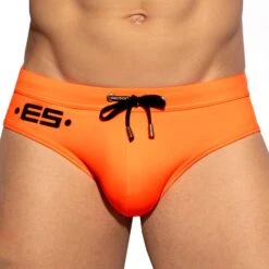 Slip De Bain Neon Orange Fluo