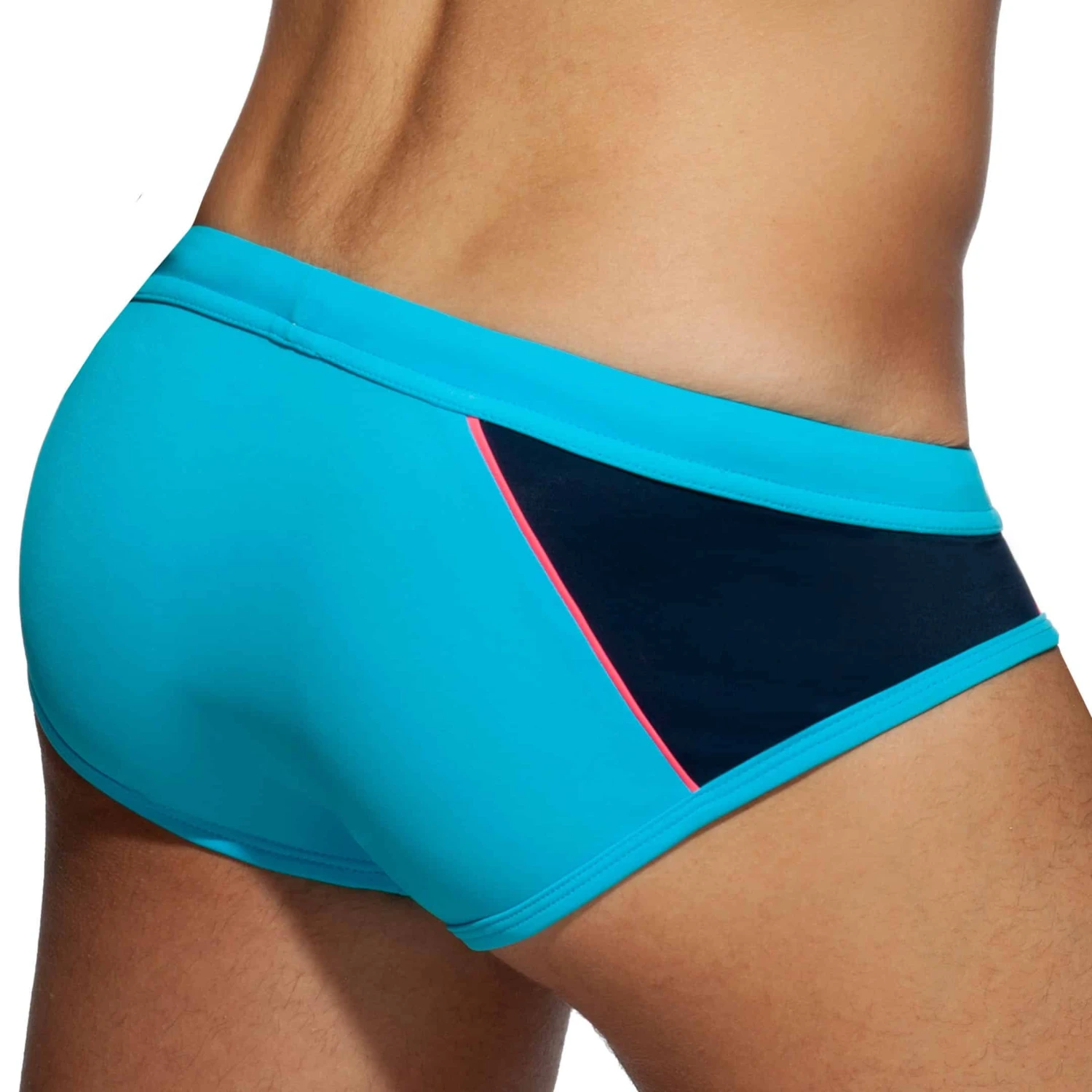 Slip De Bain Racing Side Bleu Turquoise 2 Slip De Bain Racing Side Bleu Turquoise – Image 2