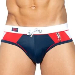Slip De Bain Sport Bleu Marine