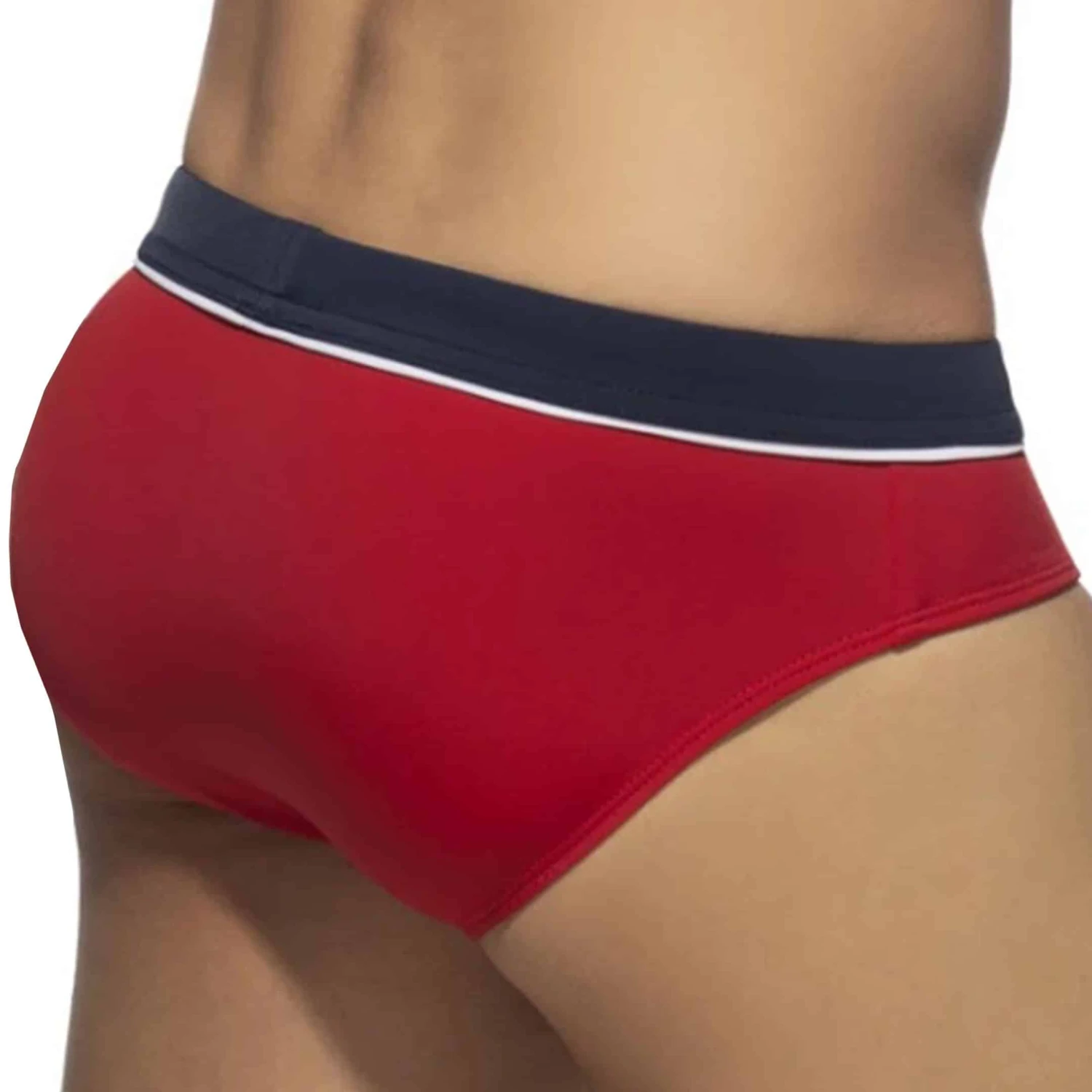 Slip De Bain Sport Detail Binding Rouge 2 Slip De Bain Sport Detail Binding Rouge – Image 2
