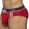 Slip De Bain Sport Detail Binding Rouge