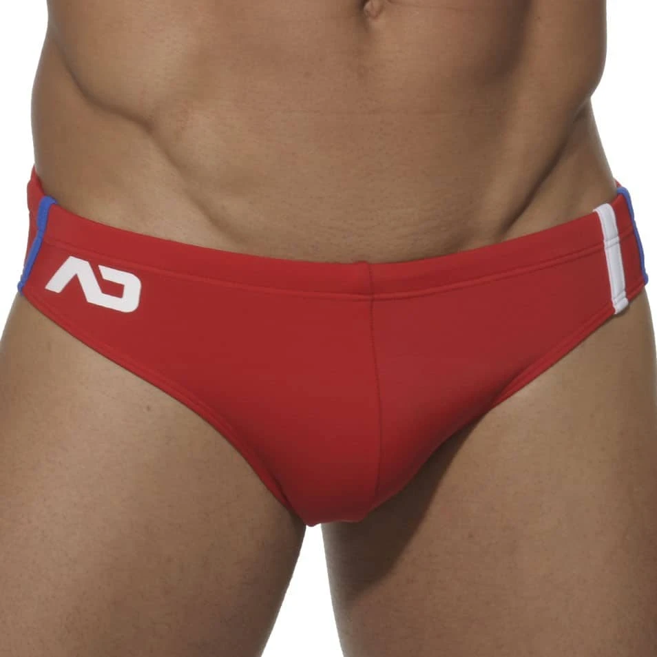 Slip De Bain Sports Rouge 1 Slip De Bain Sports Rouge