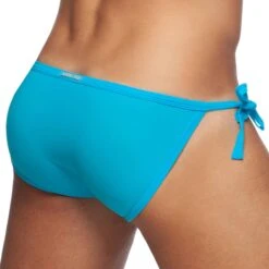 Slip De Bain Tanga Cockring Bleu Turquoise -Boutique De Sous-vêtements slip de bain tanga cockring bleu turquoise addicted 2