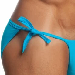 Slip De Bain Tanga Cockring Bleu Turquoise -Boutique De Sous-vêtements slip de bain tanga cockring bleu turquoise addicted 3