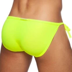 Slip De Bain Tanga Cockring Jaune Fluo -Boutique De Sous-vêtements slip de bain tanga cockring jaune fluo addicted 2