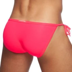 Slip De Bain Tanga Cockring Rose Fluo -Boutique De Sous-vêtements slip de bain tanga cockring rose fluo addicted 2