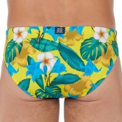 Slip De Bain Tropicana Jaune