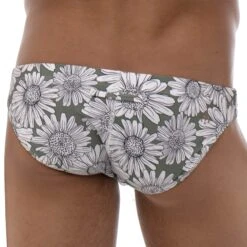 Slip De Bain Utopia Kaki -Boutique De Sous-vêtements slip de bain utopia kaki marcuse 2