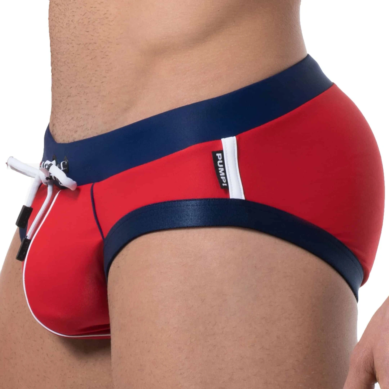Slip De Bain Waterbrief Rouge - Marine 1 Slip De Bain Waterbrief Rouge - Marine