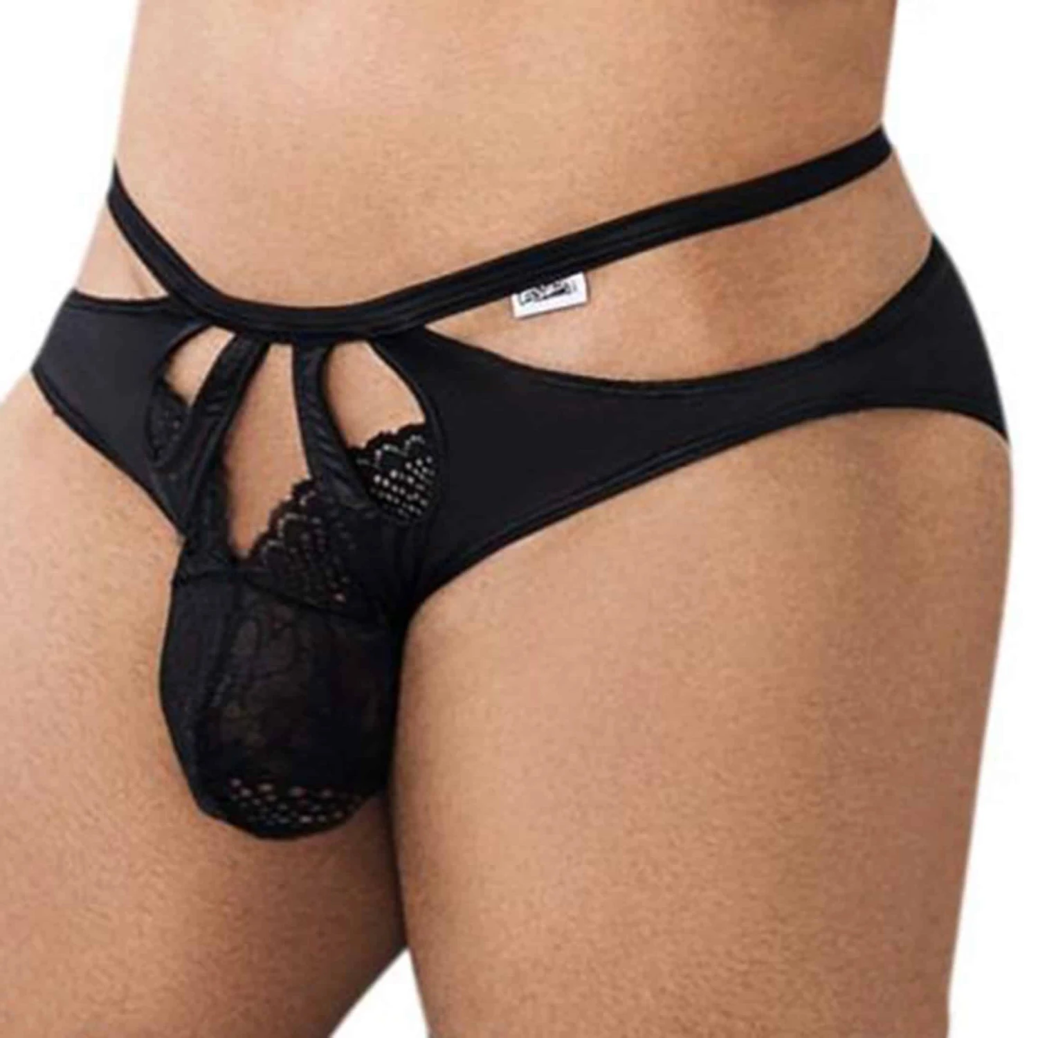Slip Découpé Noir 2 Slip Découpé Noir – Image 2