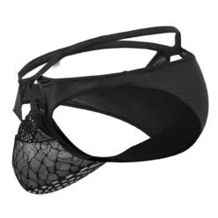 Slip Découpé Noir 8 Slip Découpé Noir -Boutique De Sous-vêtements slip decoupe noir candyman 3