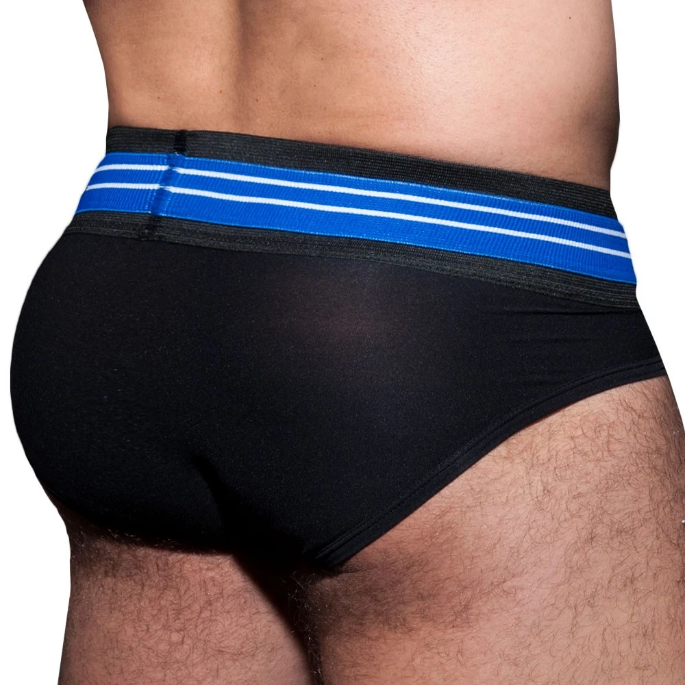 Slip Double Stripe Noir - Royal 2 Slip Double Stripe Noir - Royal – Image 2