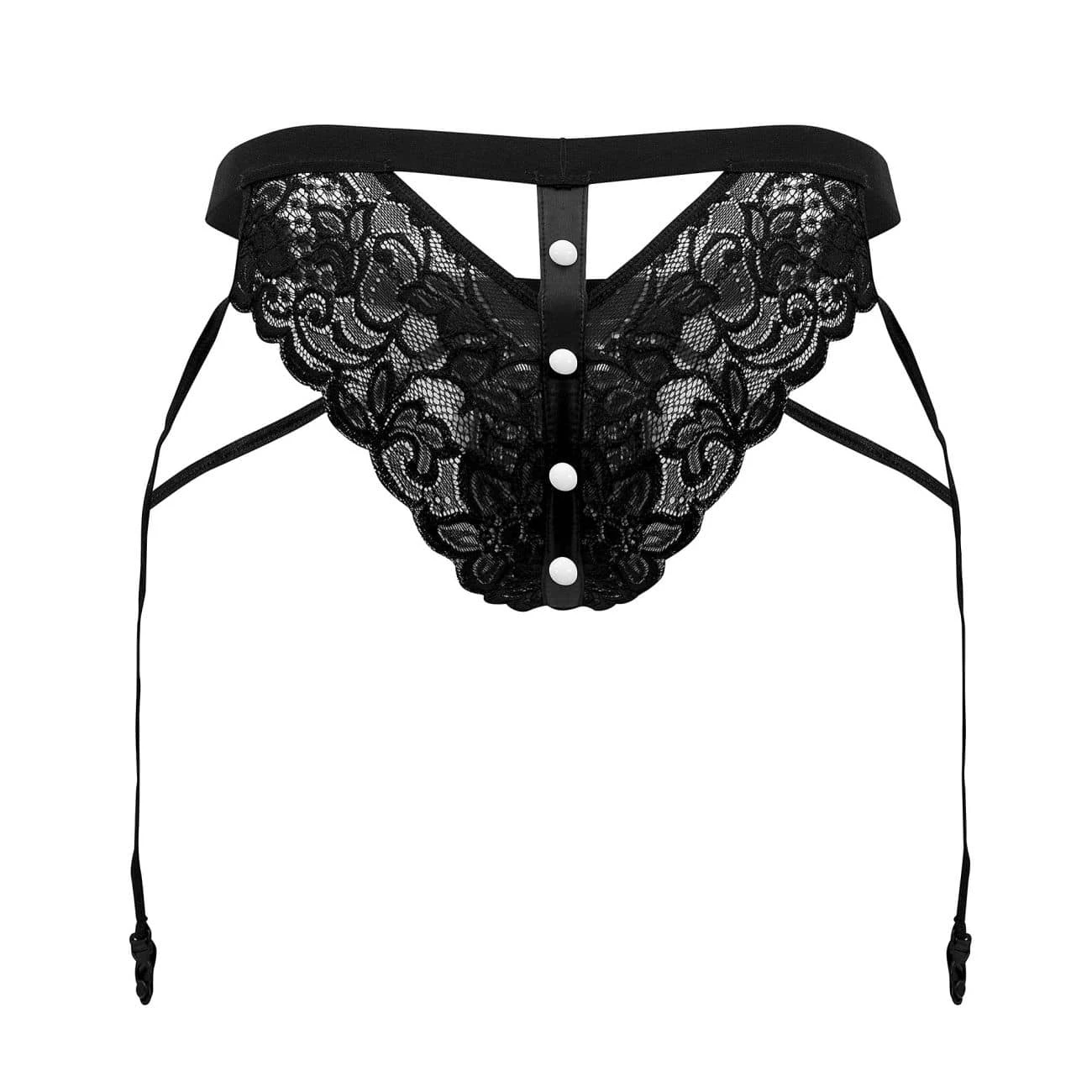 Slip Jarretière Dentelle Noir 5 Slip Jarretière Dentelle Noir – Image 5