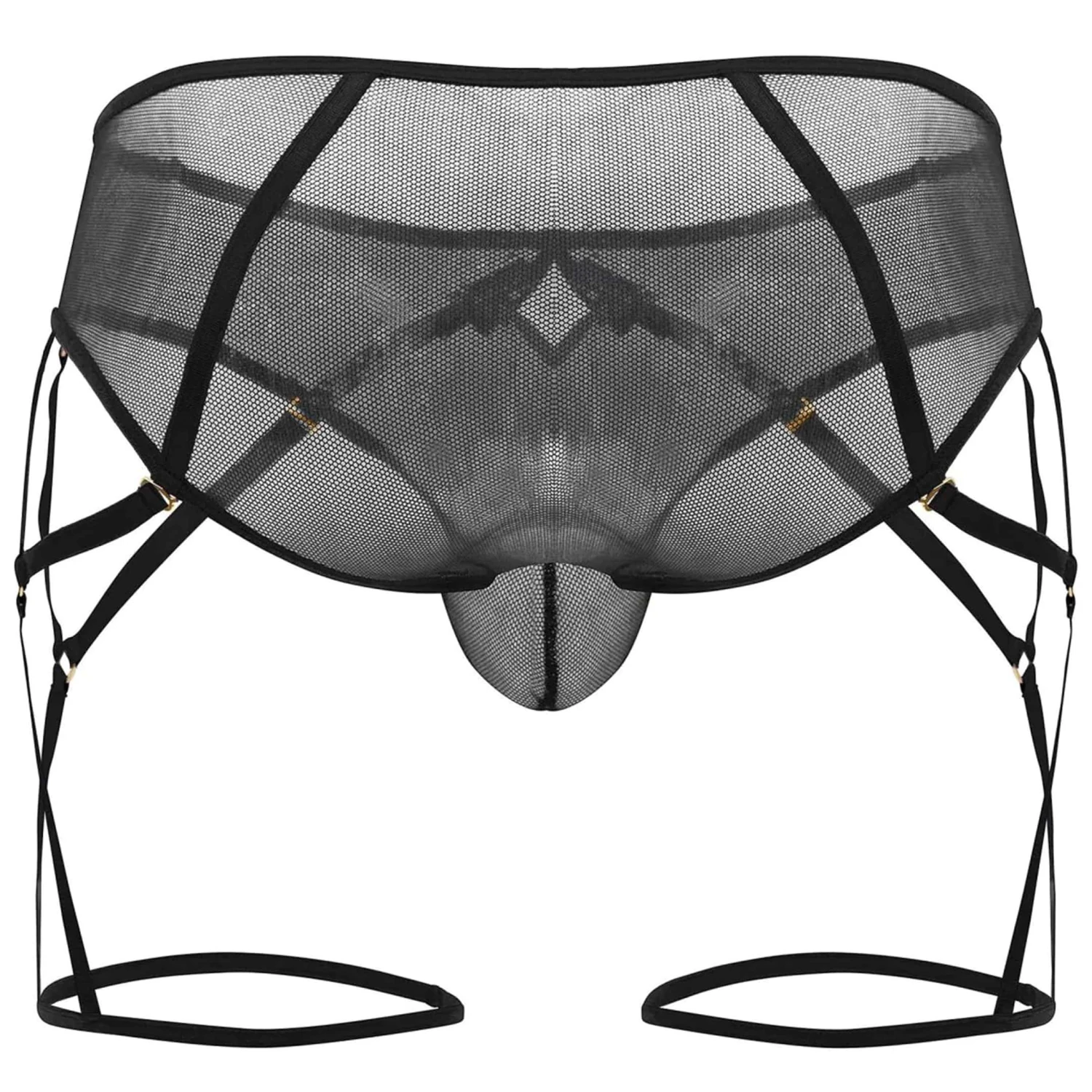 Slip Jarretière Mesh Noir 4 Slip Jarretière Mesh Noir – Image 4