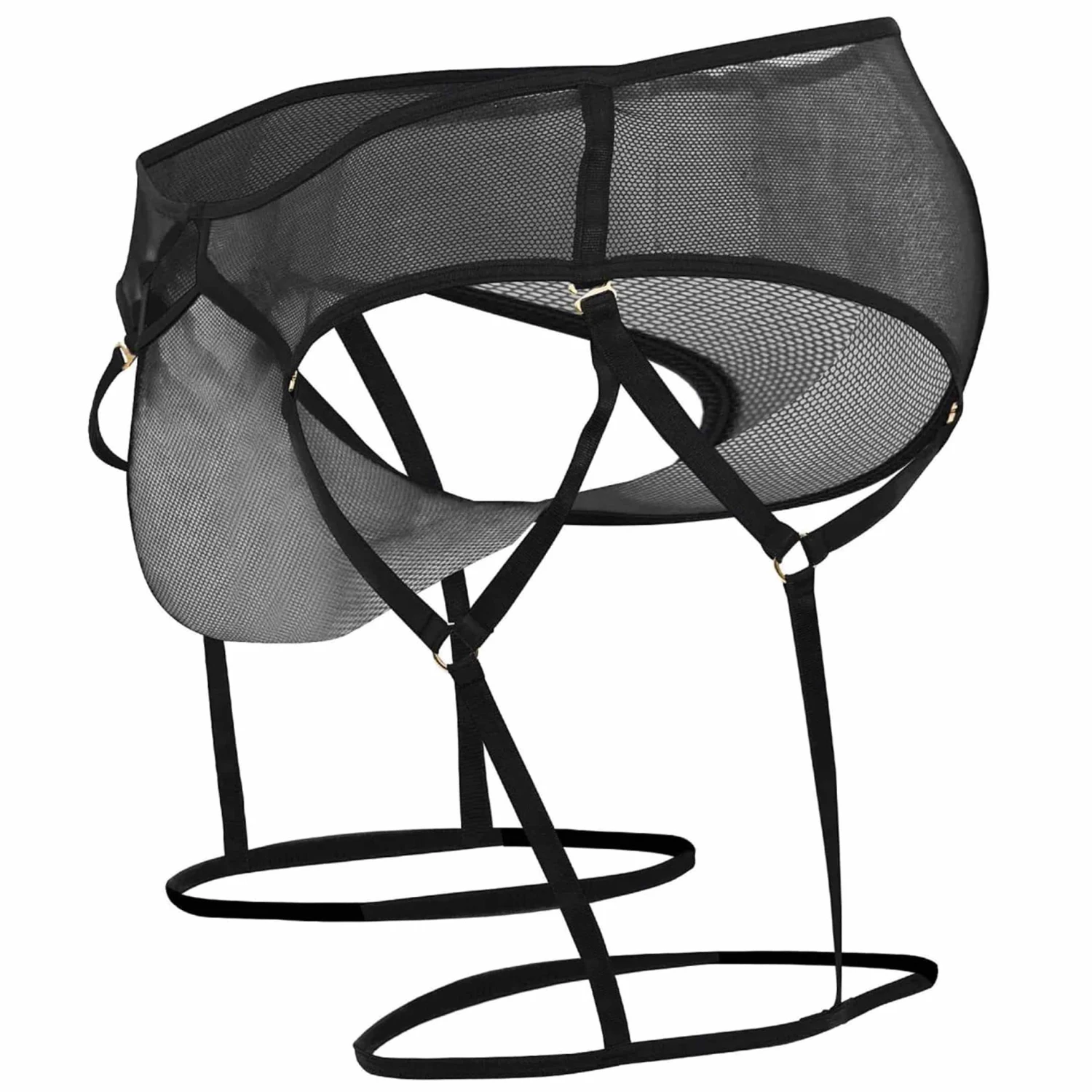 Slip Jarretière Mesh Noir 5 Slip Jarretière Mesh Noir – Image 5