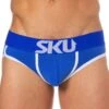 Slip Logo Coton Bleu Roi