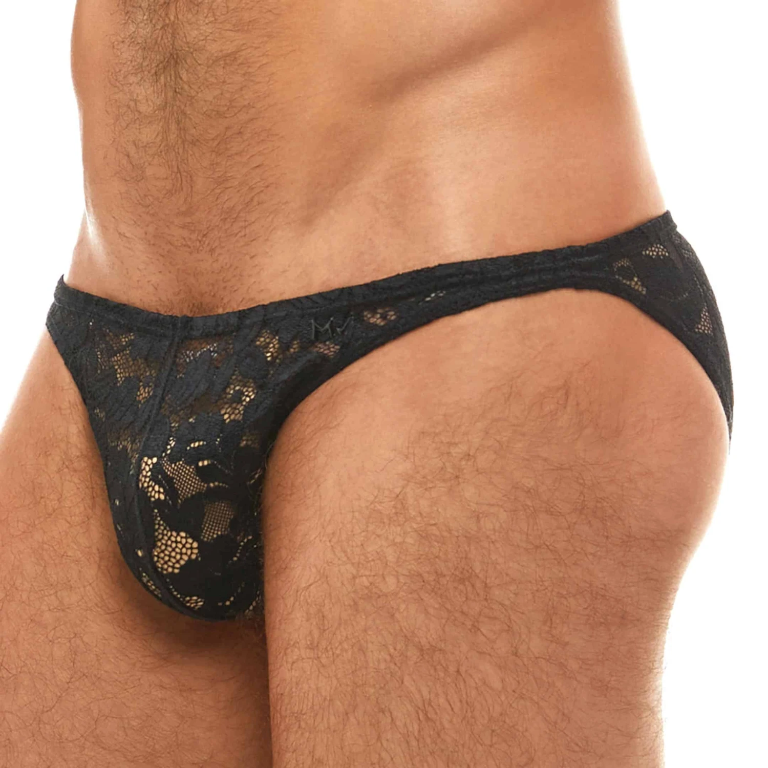 Slip Low Cut Dentelle Florale Noir 1 Slip Low Cut Dentelle Florale Noir