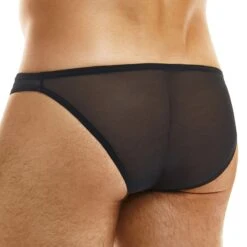 Slip Low Cut Mix Pied De Poule Bronze