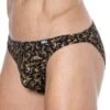 Slip Mini Coton Baroque Noir