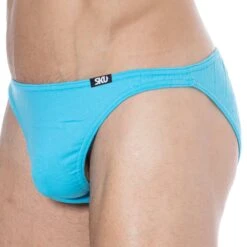 Slip Mini Coton Uni Turquoise