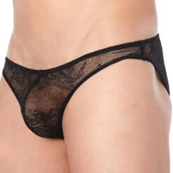 Slip Mini Dentelle Sexy Noir