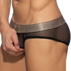 Slip Net Snake Noir - Or