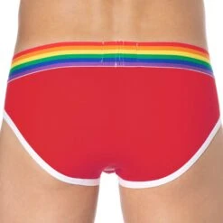 Slip Rainbow Rouge -Boutique De Sous-vêtements slip rainbow rouge sku 2
