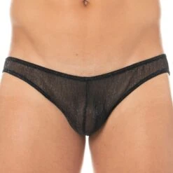 Slip Sexy Transparent Noir