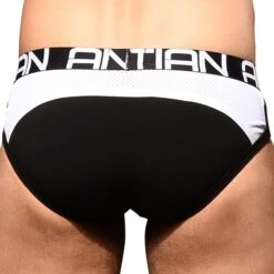 Slip Show-It Sports Mesh Noir - Blanc -Boutique De Sous-vêtements slip show it sports mesh noir blanc andrew christian 3