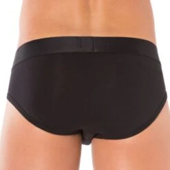 Slip Stretch Cotton Noir -Boutique De Sous-vêtements slip stretch cotton noir emporio armani 2