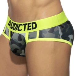 Slip Swimderwear Push Up Army Camouflage